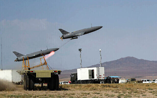 Iran-Launches-Over-100-Drones-in-Response-to-Israeli-Strike